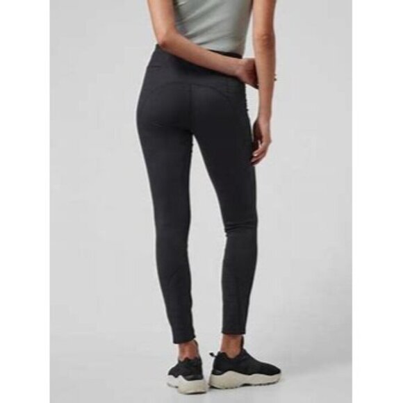 Athleta Peak Hybrid Fleece Tights Black Leggings XS - Picture 3 of 12